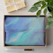 Aqua Blue Paars Pastel Mosaic Tiles Tissuepapier (Geschenk)