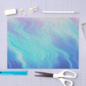 Aqua Blue Paars Pastel Mosaic Tiles Tissuepapier (Craft)