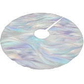 Aqua Blue Paarse Pearl White Christmas Kerstboom Rok (Gekanteld)