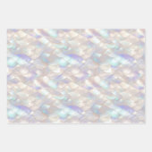 Aqua Blue Paarse Pearl White Wedding Inpakpapier Vel (Voorkant 2)