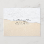 Aqua Blue Palm Trees Tropical Holiday Greeting Feestdagenkaart (Achterkant)