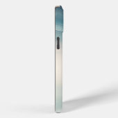 Aqua Blue Parelluminescent Case-Mate iPhone Case (Achterkant / Rechts)