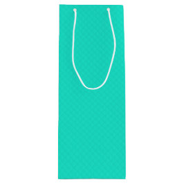 Aqua Blue Pattern Wijn Cadeautas