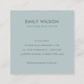 AQUA BLUE PINK SEWWING MACHINE DANK JE TOONT VIERKANTE VISITEKAARTJE (Achterkant)