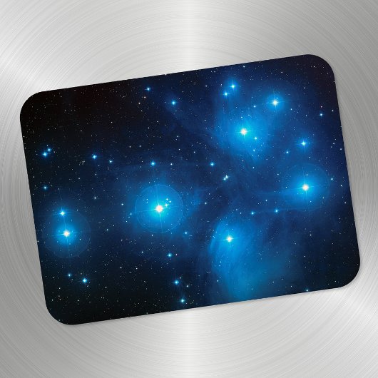 Aqua Blue Pleiades Constellation Foto Magneet