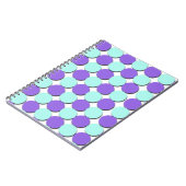 Aqua & Blue Polka Dots Notitieboek (Linkerzijde)