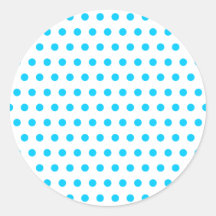 Aqua Blue Polka stippen