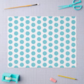 Aqua Blue Polka stippen tissuepapier (Craft)