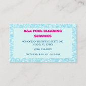 Aqua Blue Pool Onderhoud Visitekaartje (Voorkant)