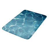 Aqua Blue Pool waterpatroon Badmat (Gekanteld)