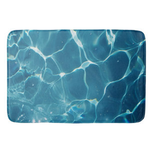 Aqua Blue Pool waterpatroon Badmat