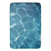 Aqua Blue Pool waterpatroon Badmat (Voorkant Verticaal)