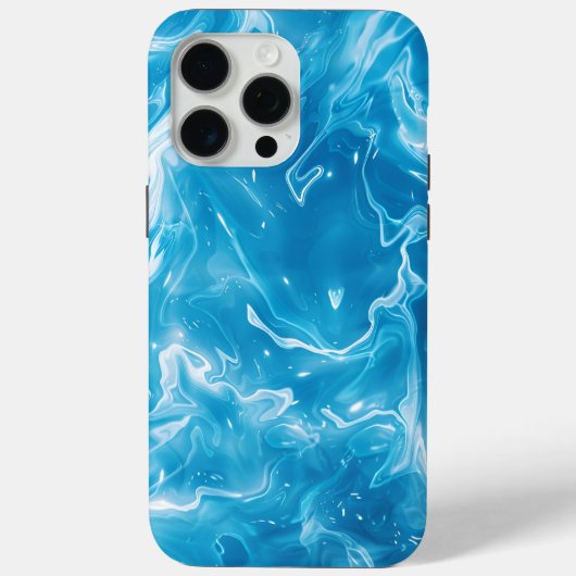Aqua Blue Pool waterpatroon Case-Mate iPhone Case (Achterkant)
