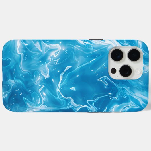 Aqua Blue Pool waterpatroon Case-Mate iPhone Case (Achterkant (horizontaal))
