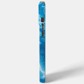 Aqua Blue Pool waterpatroon Case-Mate iPhone Case (Achterkant / Links)