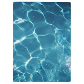 Aqua Blue Pool waterpatroon Klembord (Achterkant)