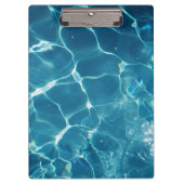 Aqua Blue Pool waterpatroon Klembord (Voorkant)