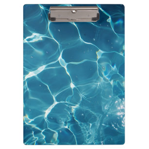Aqua Blue Pool waterpatroon Klembord