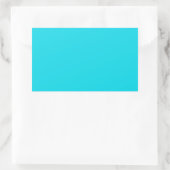 Aqua Blue Rectangle Sticker (Tas)