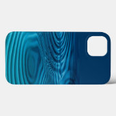 Aqua Blue Ripples Case-Mate iPhone Case (Achterkant (horizontaal))