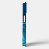 Aqua Blue Ripples Case-Mate iPhone Case (Achterkant / Rechts)