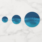 Aqua Blue Ripples Confetti (Voorkanten)