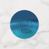 Aqua Blue Ripples Confetti (Kleine voorkant)