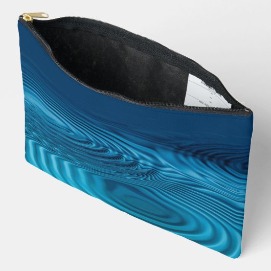 Aqua Blue Ripples Etui (Open)