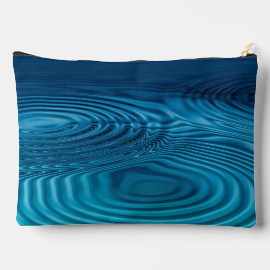 Aqua Blue Ripples Etui (Achterkant)