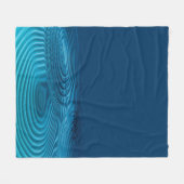 Aqua Blue Ripples Fleece Deken (Voorkant (Horizontaal))