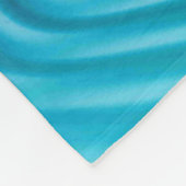Aqua Blue Ripples Fleece Deken (Hoek)