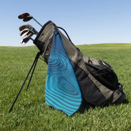 Aqua Blue Ripples Golfhanddoek (Groen)