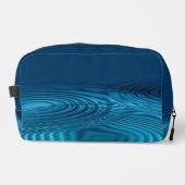 Aqua Blue Ripples Toilettasje (Voorkant)