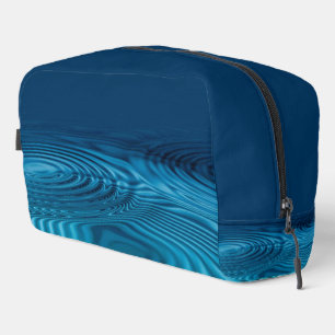 Aqua Blue Ripples Toilettasje