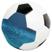 Aqua Blue Ripples Voetbal (Drie kwart)
