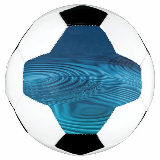 Aqua Blue Ripples Voetbal (Voorkant)