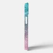 Aqua blue Roze zee sterrenstelsel abstract Monogra Case-Mate iPhone Case (Achterkant / Rechts)