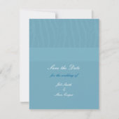 Aqua Blue Save the Date (Voorkant)