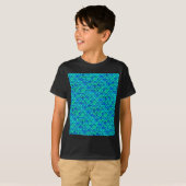 Aqua Blue Scales T-shirt (Voorkant volledig)