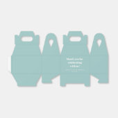 Aqua Blue Schattige Custom Baby shower Dank u Bedankdoosjes (Uitgevouwen)