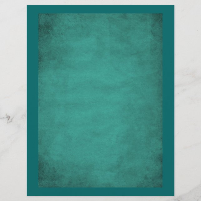 Aqua Blue Scrapbook paper, met een stijlvol uiterl (Voorkant)