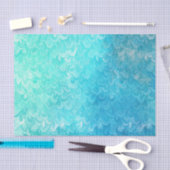 Aqua Blue Shiny Zee Shell Mermaid Fish Scales Tissuepapier (Craft)