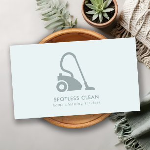 AQUA BLUE SIMPLE VACUUM CLEANER CLEANER SERVICE VISITEKAARTJE