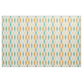Aqua Blue Sinaasappel Diamonds Sterren Mid Century Stof (Yard (91,4 cm))