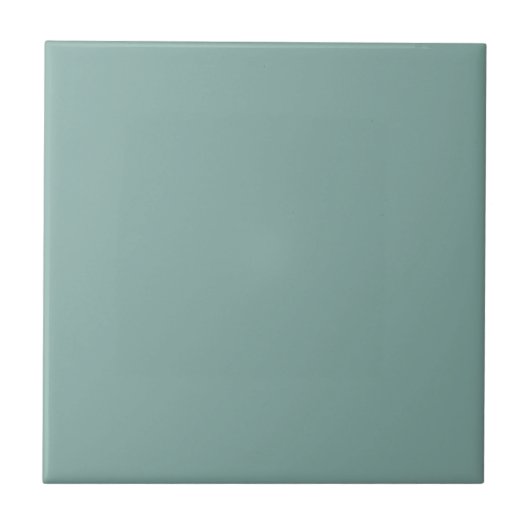 Aqua Blue Solid Color Tegeltje (Voorkant)