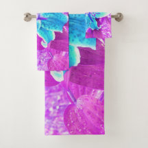  Aqua Blue Stargazer Lily op Paars