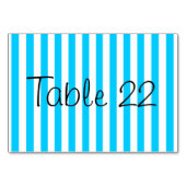 Aqua Blue Stripes Kaart (Achterkant)