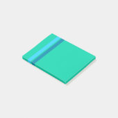 Aqua Blue Stripes Post-it® notes (Schuin)