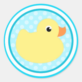 Aqua Blue Sweet Baby eend Stickers