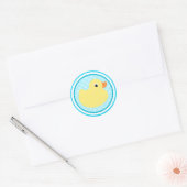 Aqua Blue Sweet Baby eend Stickers (Envelop)